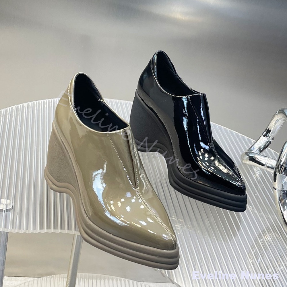 Street Fashion Dress - Sepatu Wedge Hak Tinggi Wanita Model