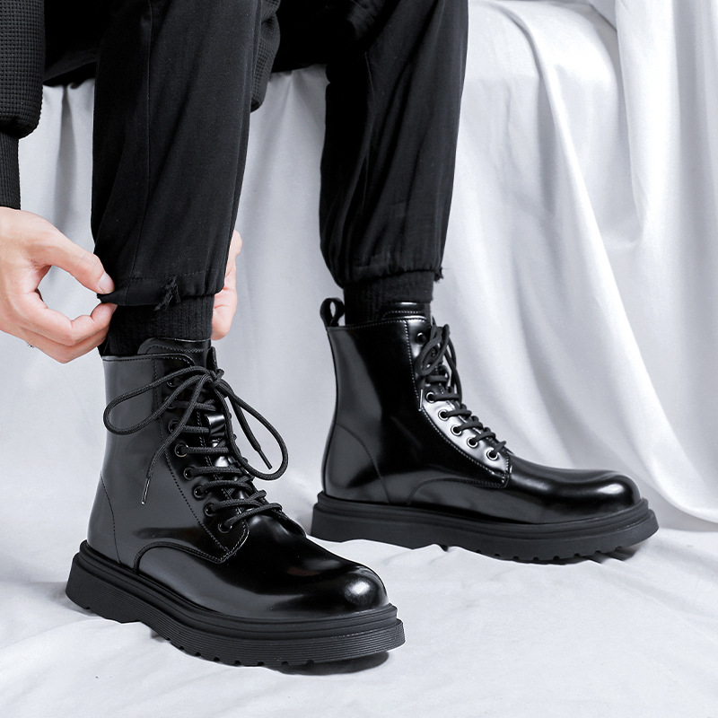 Street Fashion Dress - Sepatu bot platform modis pria sepatu