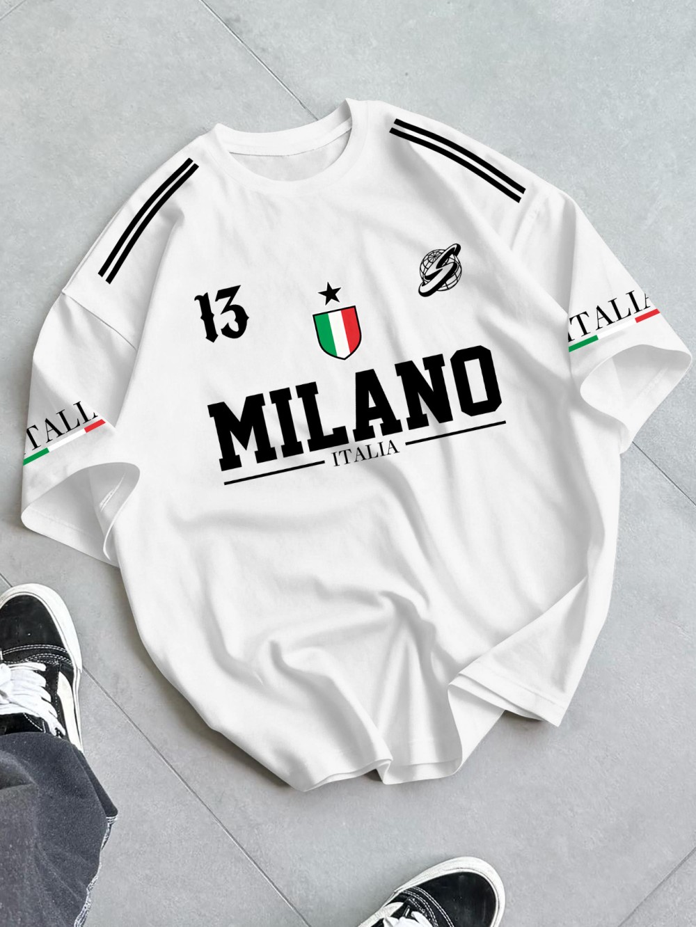 Street Fashion Milan - Kaos Pria Eropa dan Amerika untuk
