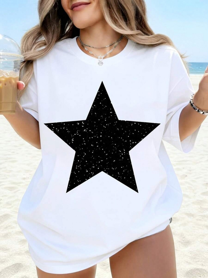 Street Fashion Trends 2025 - Pakaian Fashion Baru, Kaos Putih Bermotif