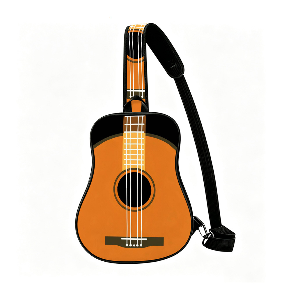 Street Fashion Look - Tas Selempang Berbentuk Gitar Acoustic Strings