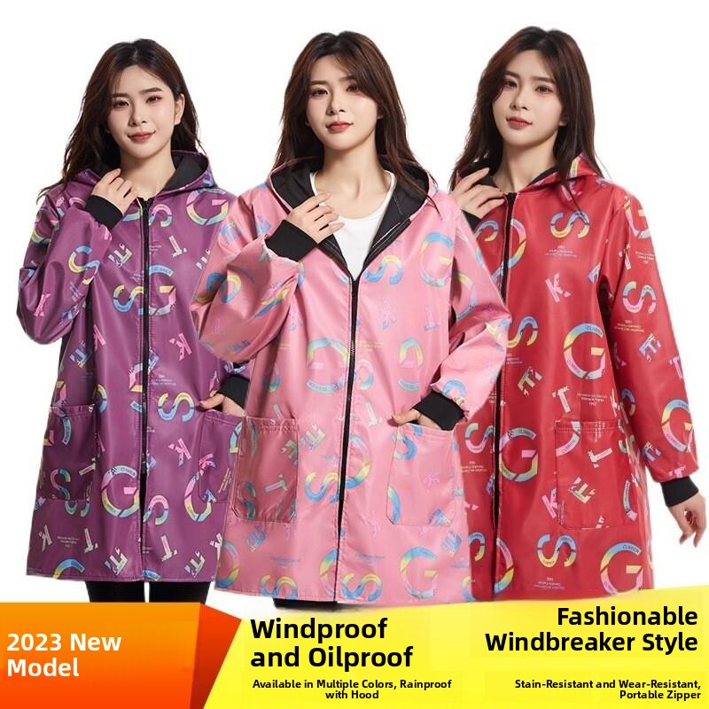 Street Fashion Vendors - Jas Hujan Ukuran Besar Berbahan Fleece