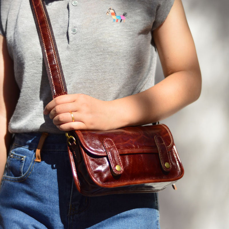 Street Fashion Com - Tas Bahu Retro Kasual Kulit Tas