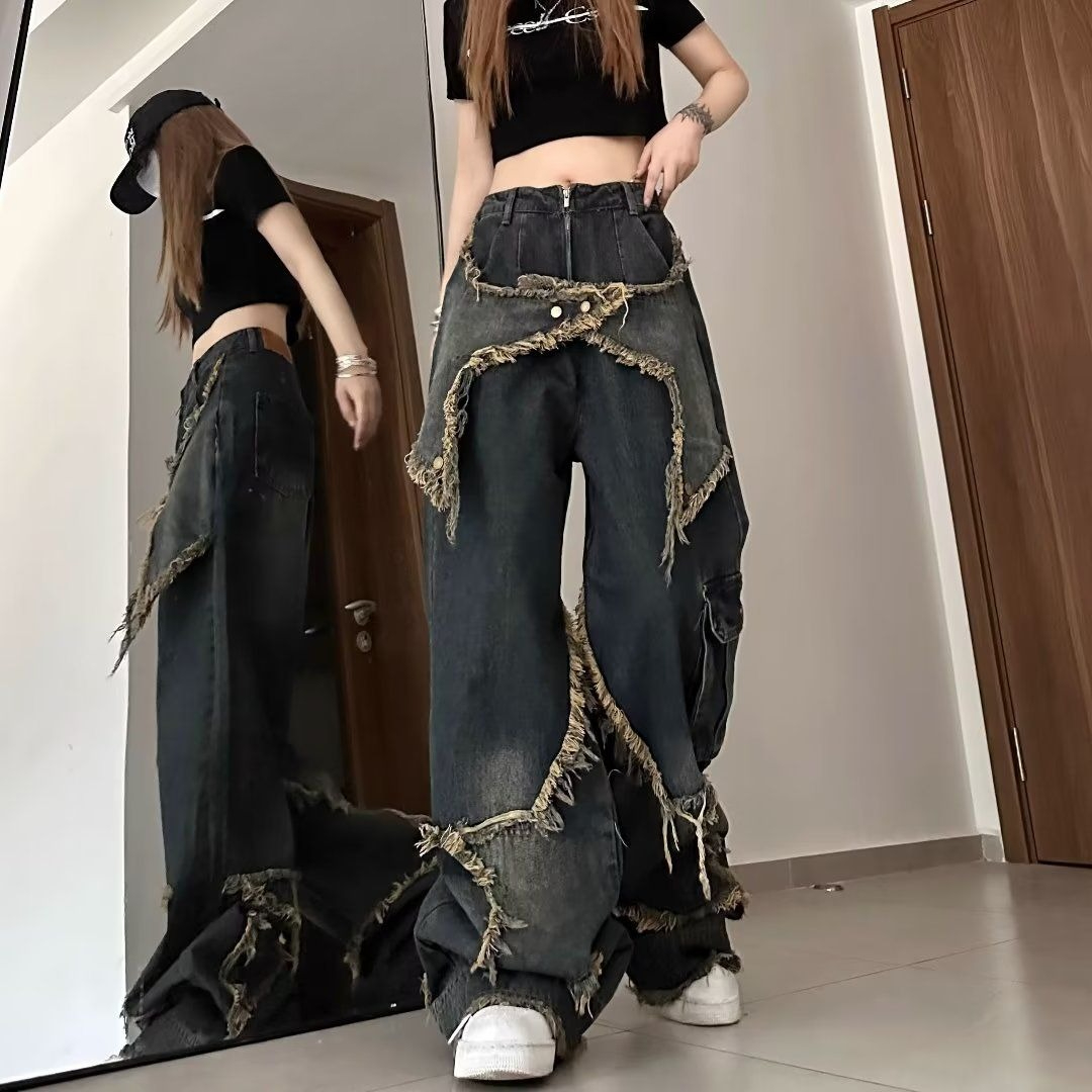 Celana Jeans Kasual Bergaya Ch - Street Fashion Trends 2025 ulasan dan harga