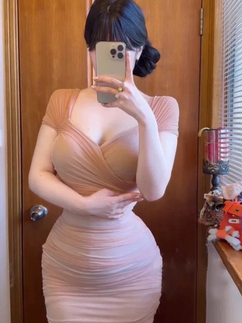 Gaun Mini Ruched Mesh Seksi Wa - Japanese Street Fashion Female ulasan dan harga