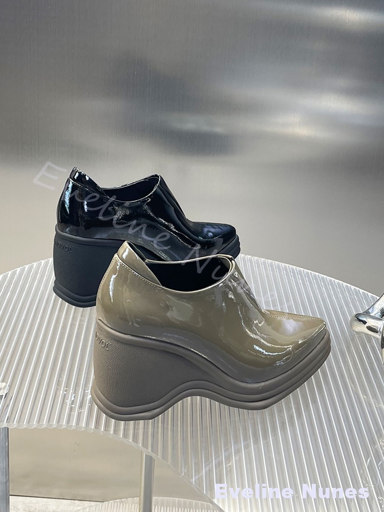 Sepatu Wedge Hak Tinggi Wanita - Street Fashion Dress ulasan dan harga