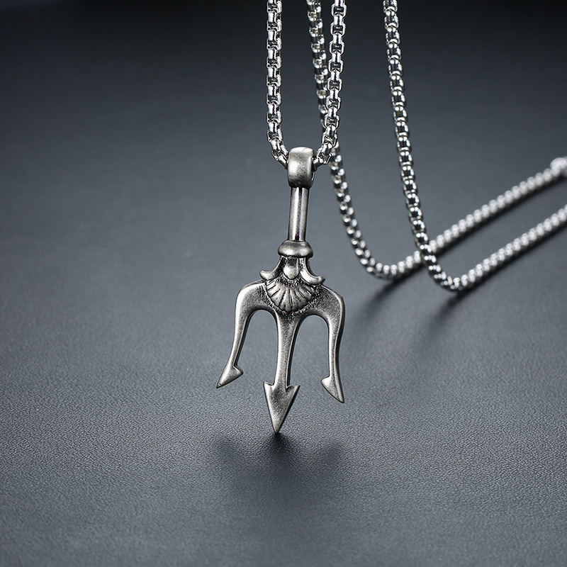 Liontin Trident Poseidon Neptu - Street Fashion Greece ulasan dan harga