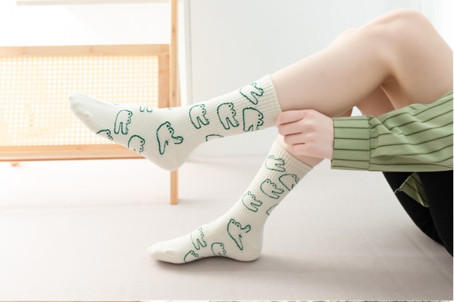Kaus Kaki Kasual Wanita Gaya H - Street Fashion Youtube ulasan dan harga