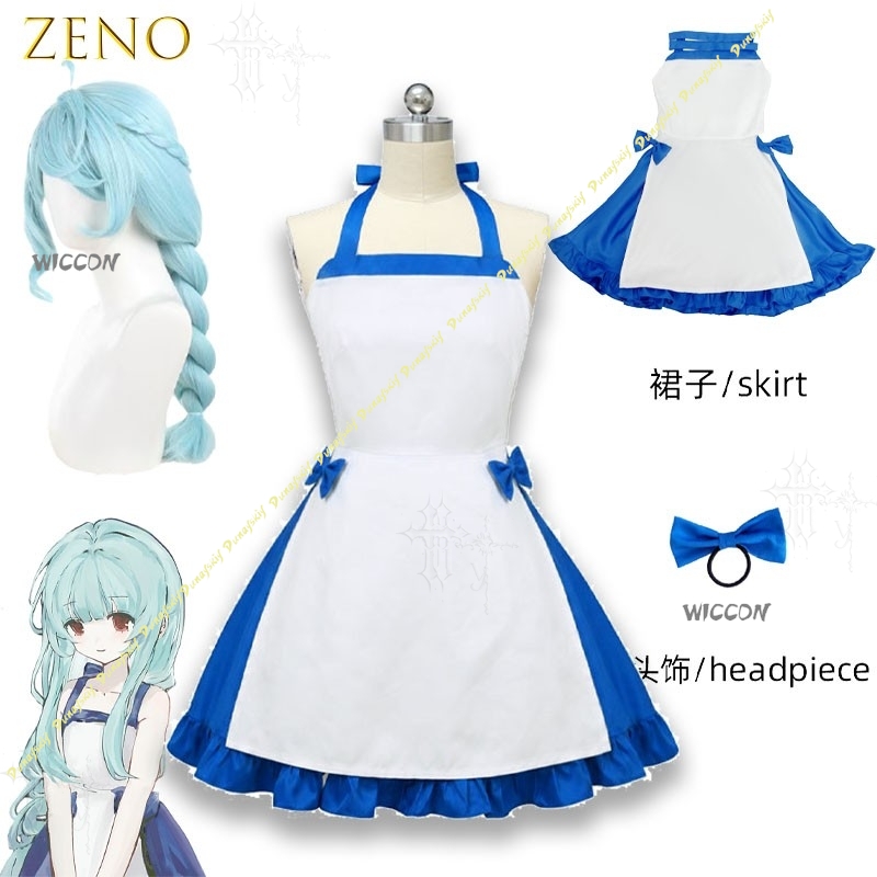 Gaun Karakter Biru Zeno Musim  - Japanese Street Fashion Female ulasan dan harga
