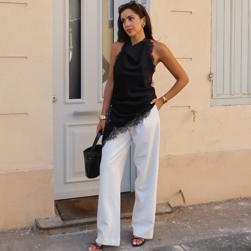 Rompi Renda Hitam Tuularose, A - Street Fashion Look ulasan dan harga