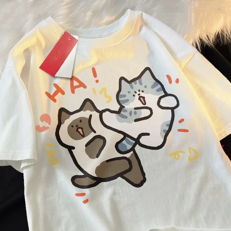 ZAZOMDE 2025 Kaus Pasangan Kat - Street Fashion Japan 2025 ulasan dan harga