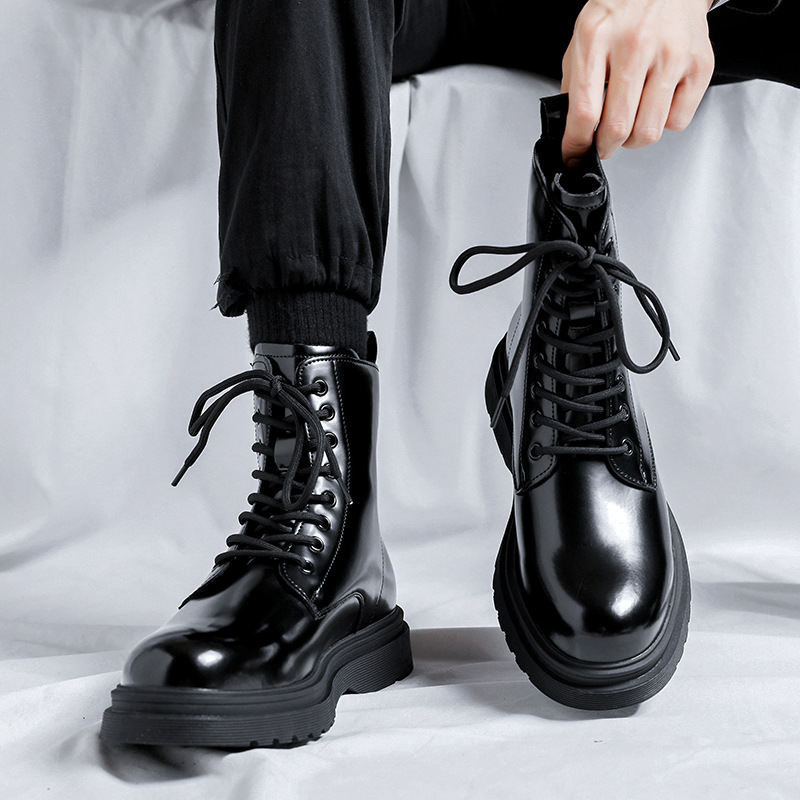 Sepatu bot platform modis pria - Street Fashion Dress ulasan dan harga