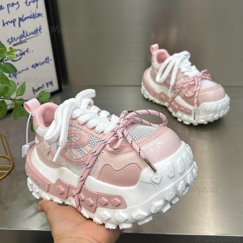 Sepatu Sneakers Platform Chunk - Street Fashion Female ulasan dan harga