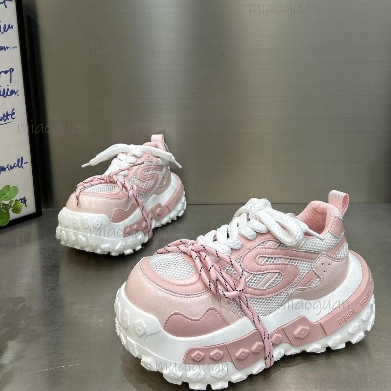Sepatu Sneakers Platform Chunk - Street Fashion Female ulasan dan harga