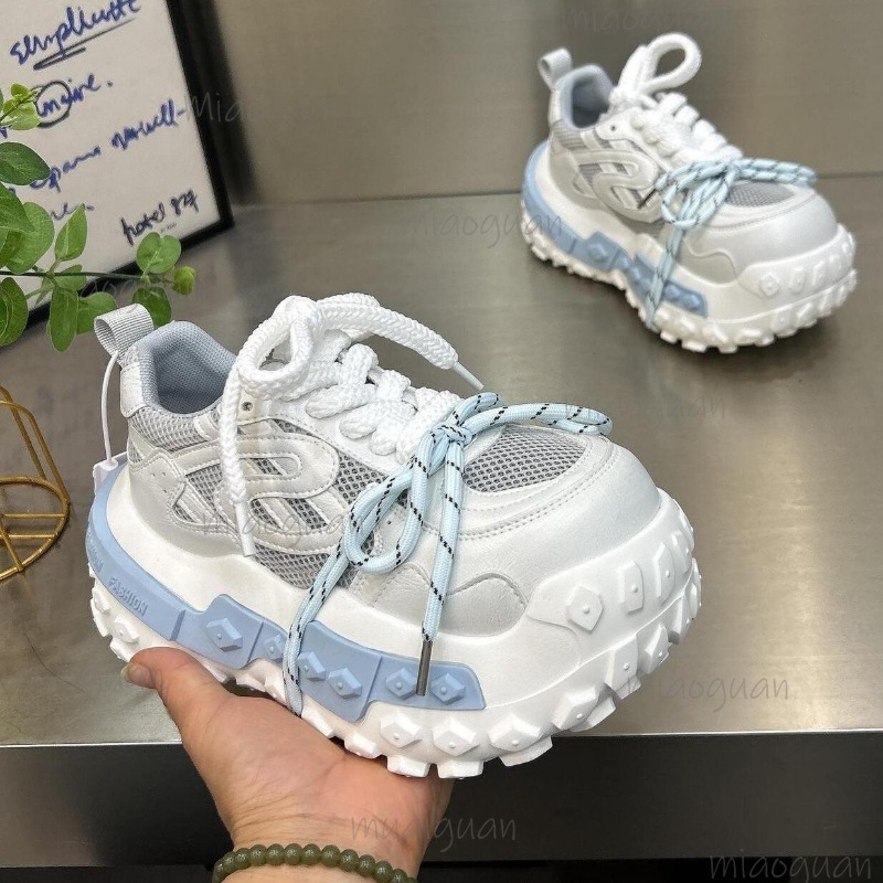 Sepatu Sneakers Platform Chunk - Street Fashion Female ulasan dan harga