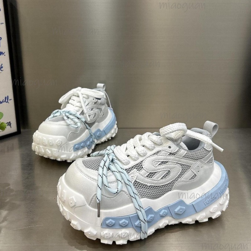 Sepatu Sneakers Platform Chunk - Street Fashion Female ulasan dan harga