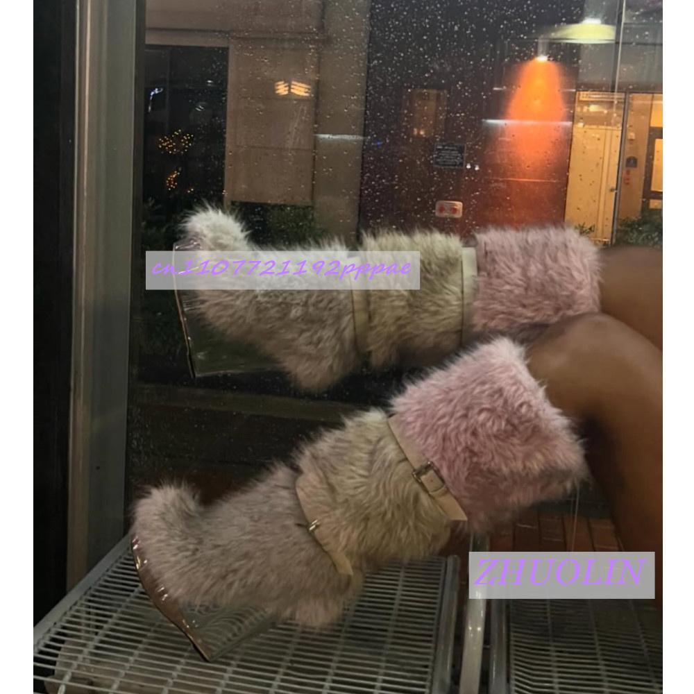 Sepatu Bot Wedge Transparan Be - Street Fashion Winter ulasan dan harga