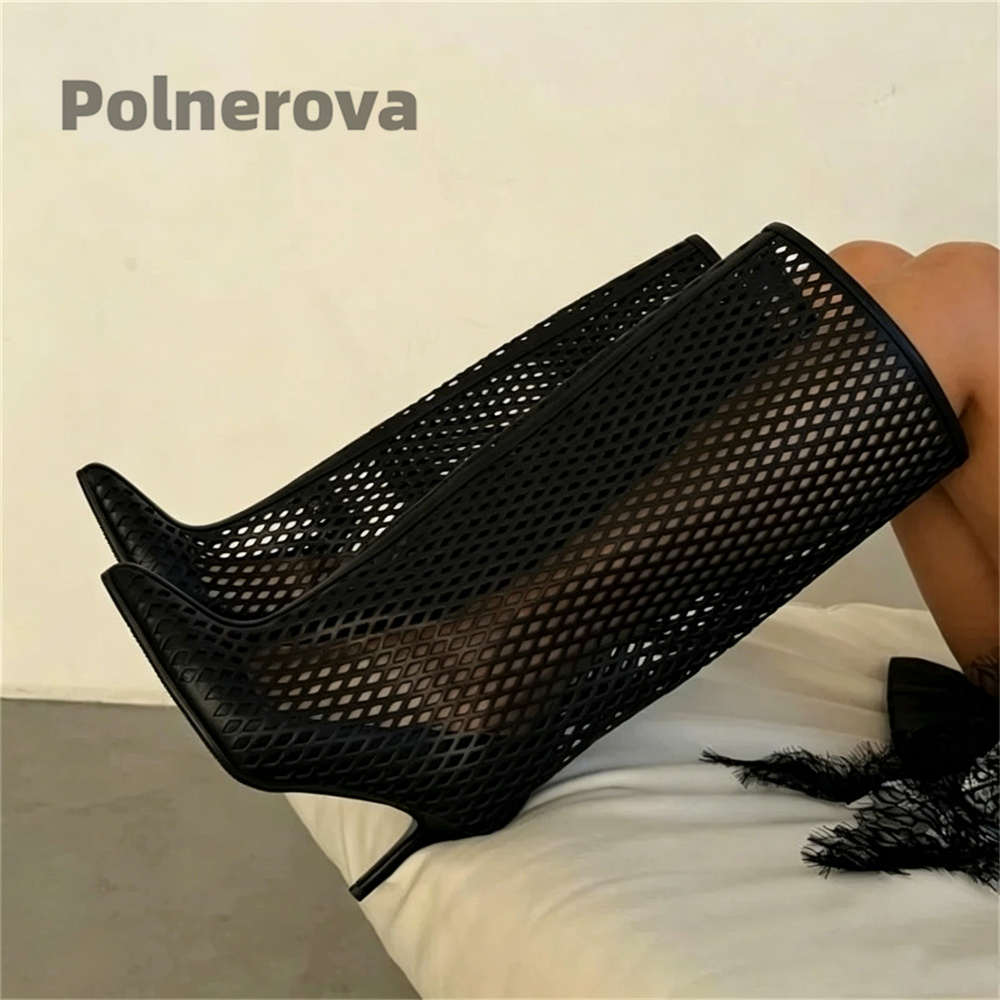 Sepatu Bot Kulit Berlubang Set - Street Fashion Female ulasan dan harga