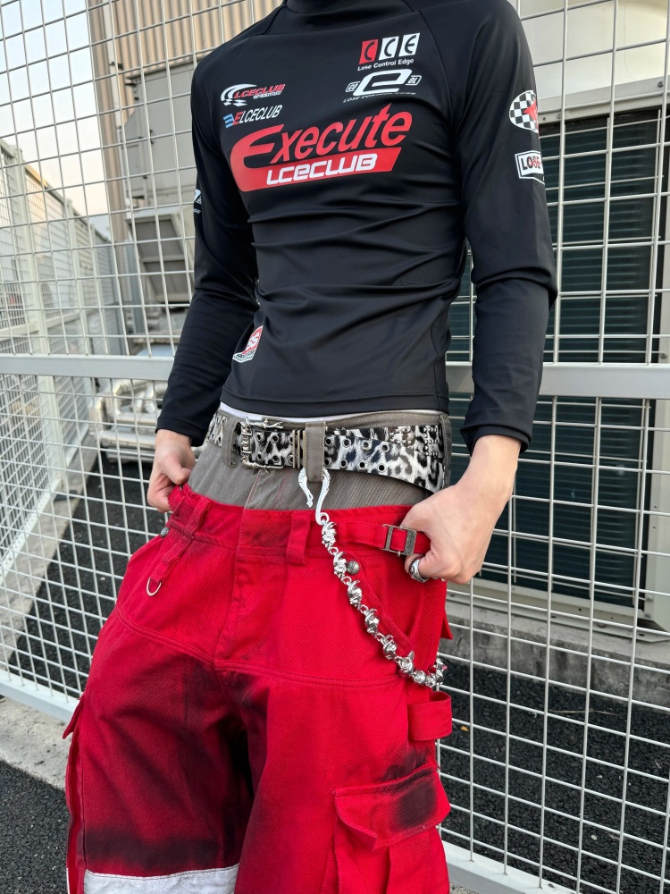 Sabuk Pinggang Unisex Motif Le - Street Fashion Logo Design ulasan dan harga