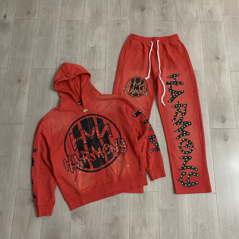 Setelan Hoodie dan Celana HARM - Street Fashion Winter ulasan dan harga