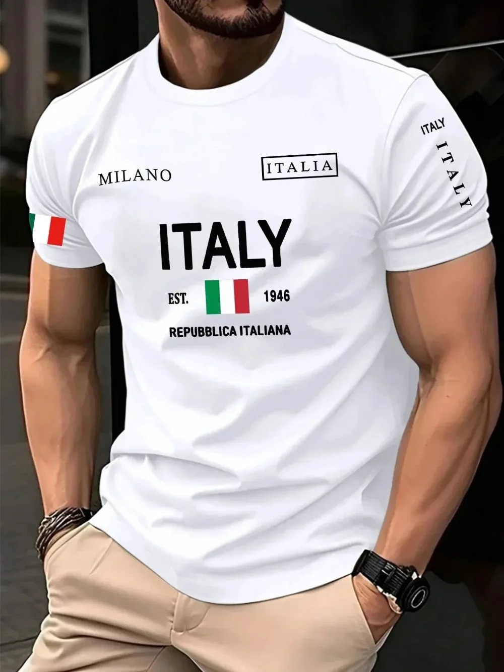 Tren Mode Amerika Eropa Kaus P - Street Fashion Milan ulasan dan harga