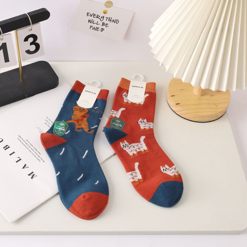 Kaus kaki katun tabung panjang - Street Fashion Youtube ulasan dan harga
