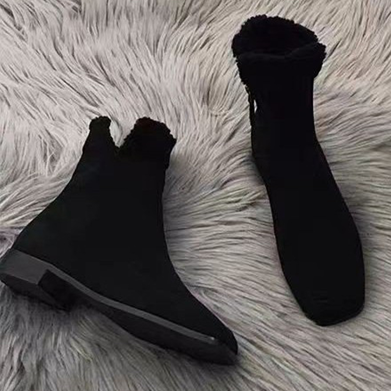 Sepatu Bot Ankle Bulu Baru 202 - Street Fashion Dress ulasan dan harga