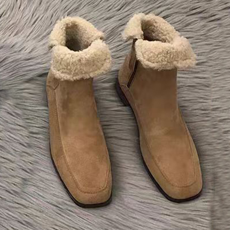 Sepatu Bot Ankle Bulu Baru 202 - Street Fashion Dress ulasan dan harga