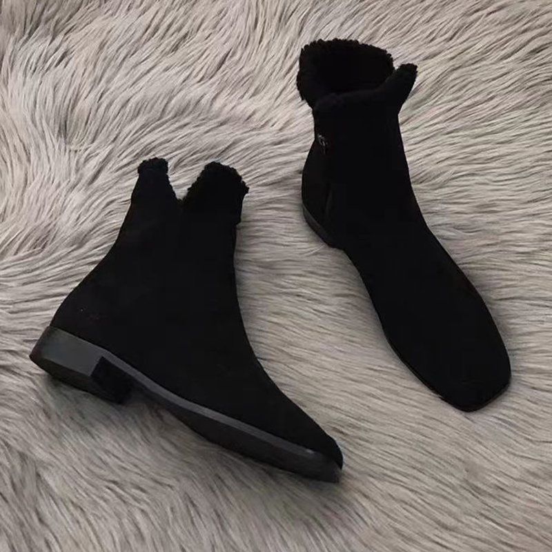 Sepatu Bot Ankle Bulu Baru 202 - Street Fashion Dress ulasan dan harga