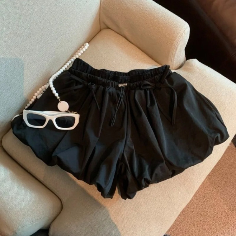 Celana Pendek Solid Pinggang T - Japanese Street Fashion Female ulasan dan harga