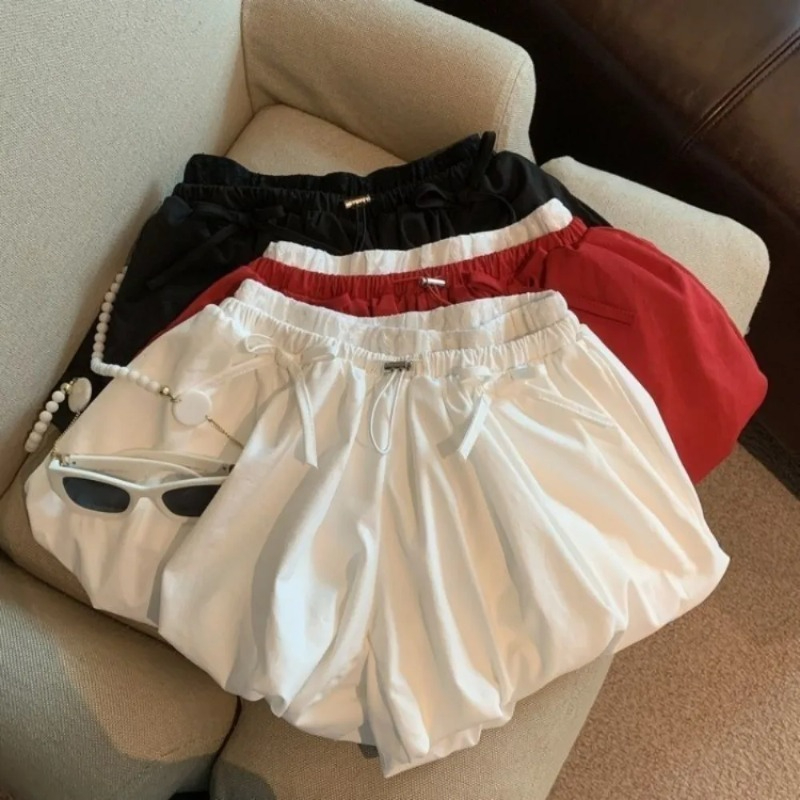 Celana Pendek Solid Pinggang T - Japanese Street Fashion Female ulasan dan harga