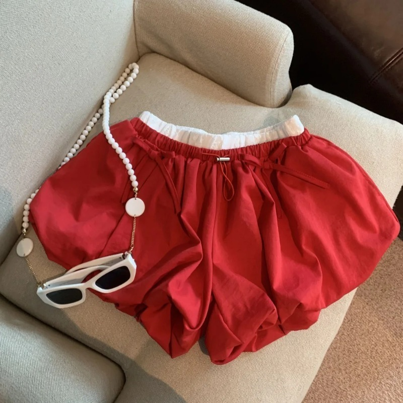 Celana Pendek Solid Pinggang T - Japanese Street Fashion Female ulasan dan harga