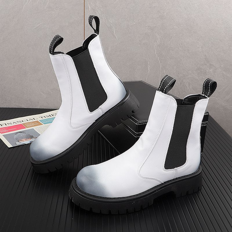 Sepatu Bot Kulit Asli Pria Mew - Street Fashion Luxury ulasan dan harga