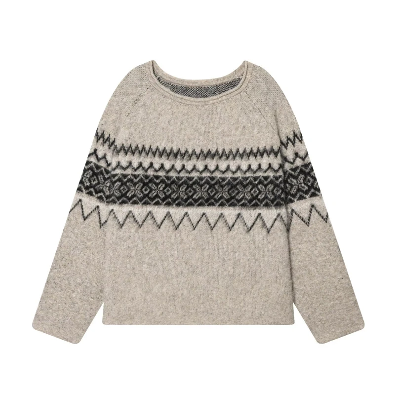 Sweter Rajut Pola Fair Isle Be - Street Fashion Look ulasan dan harga