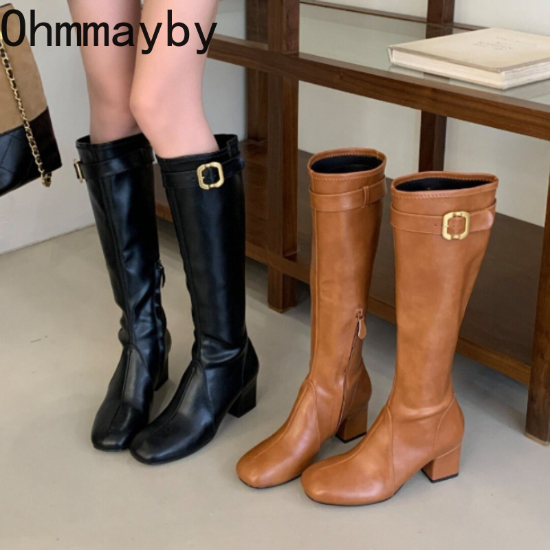 Sepatu Bot Wanita Retro Beruju - Street Fashion Winter ulasan dan harga