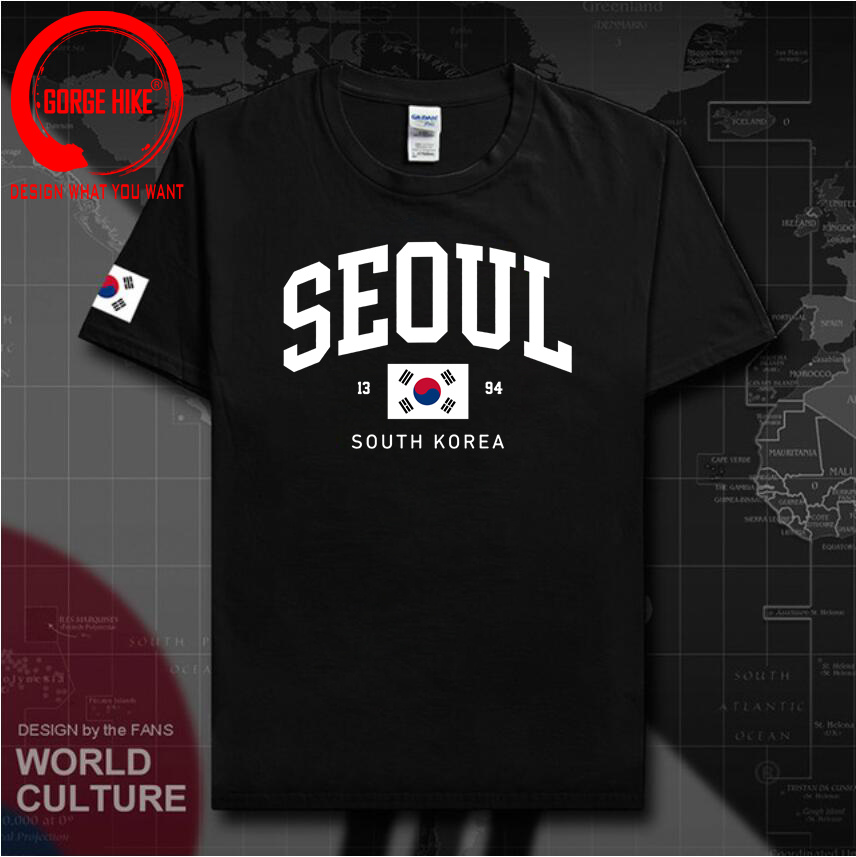 Kaus Uniseks Bendera Korea Sel - Street Fashion Seoul ulasan dan harga