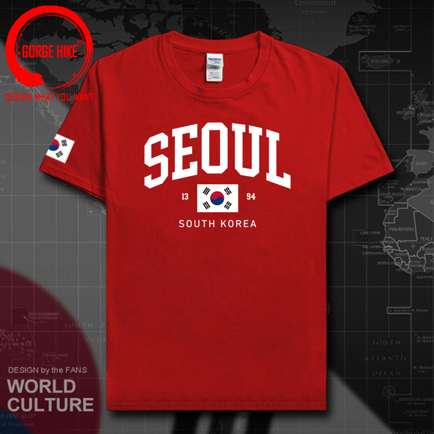 Kaus Uniseks Bendera Korea Sel - Street Fashion Seoul ulasan dan harga