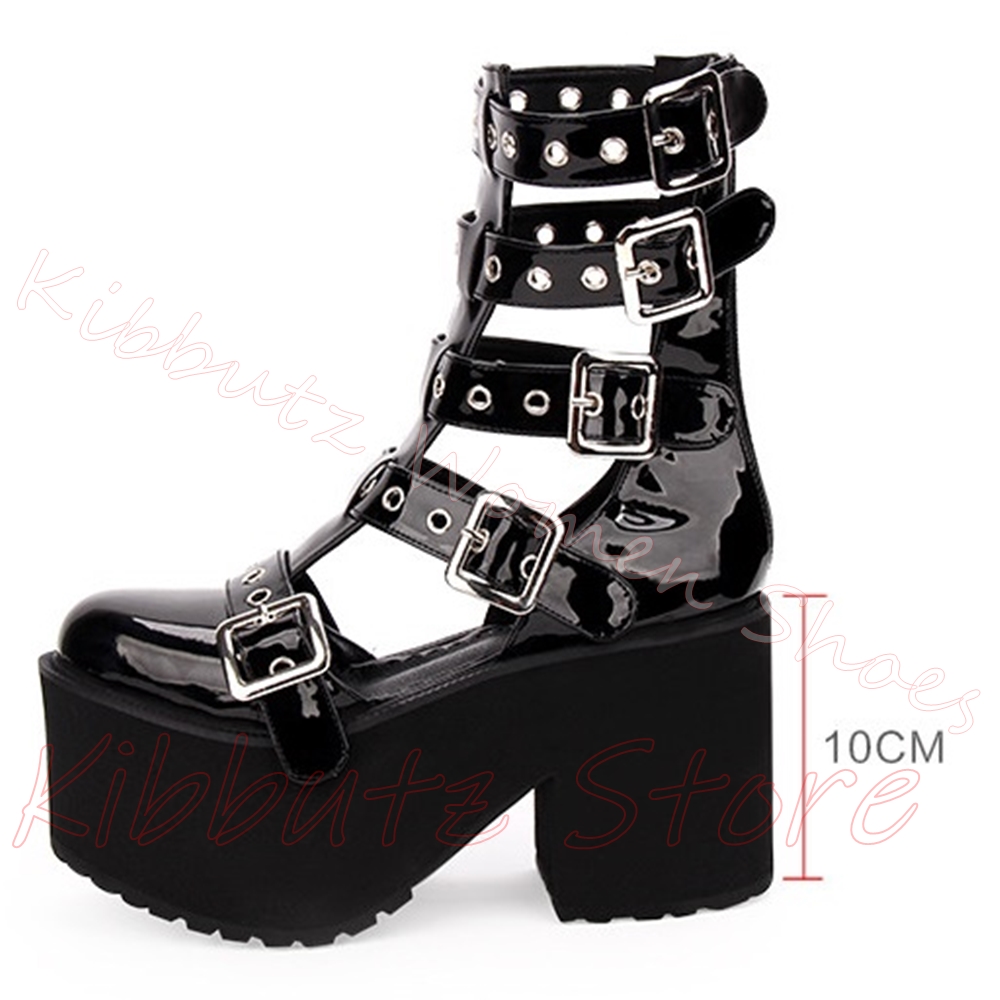 Sandal Platform Multi Buckle C - Street Fashion Dress ulasan dan harga