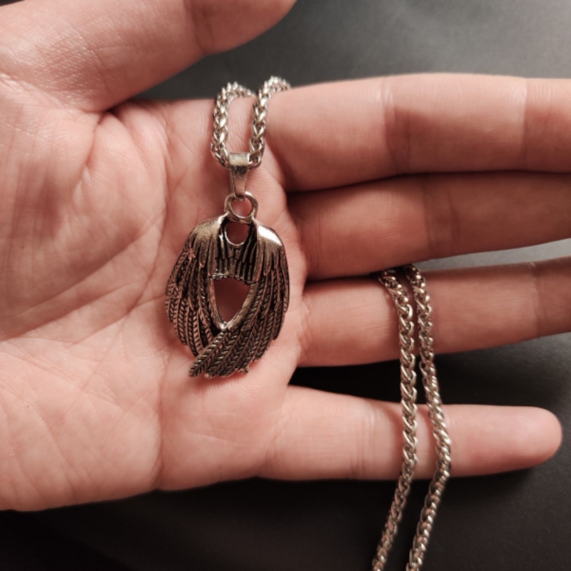 Kalung Sayap Penjaga Retro Nic - Japanese Street Fashion Female ulasan dan harga