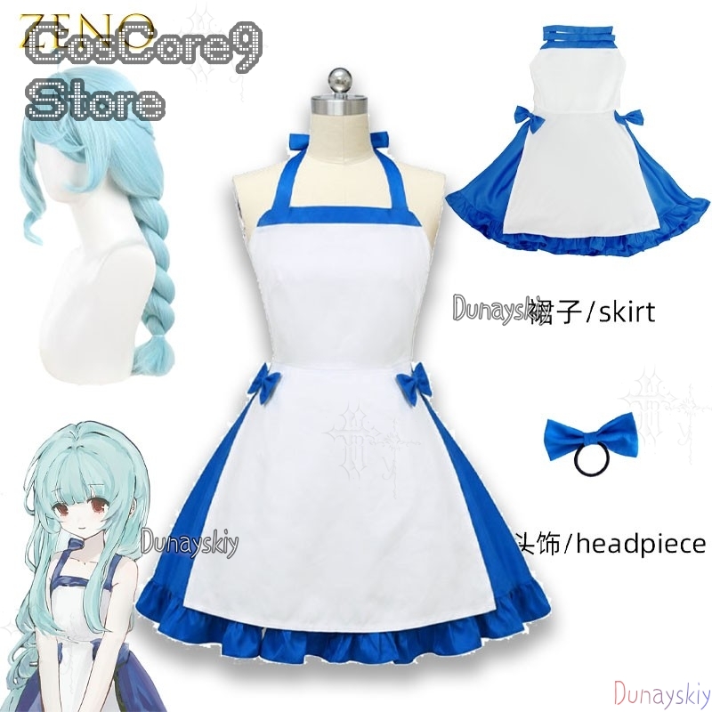 Gaun Karakter Biru Zeno Pakaia - Japanese Street Fashion Female ulasan dan harga