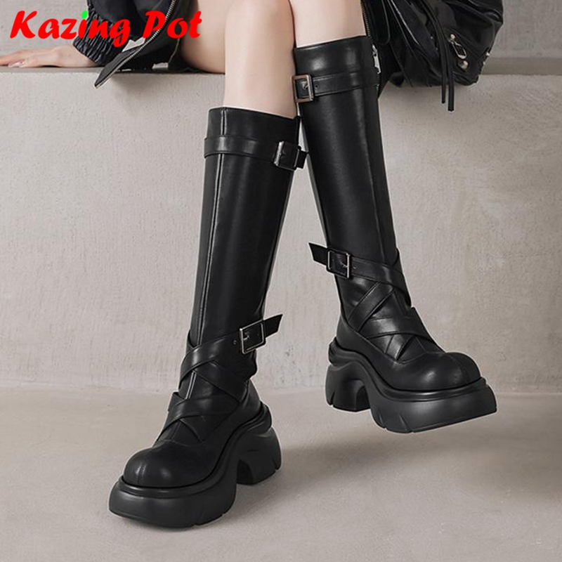 Sepatu Boots Tinggi Setengah P - Street Fashion Winter ulasan dan harga