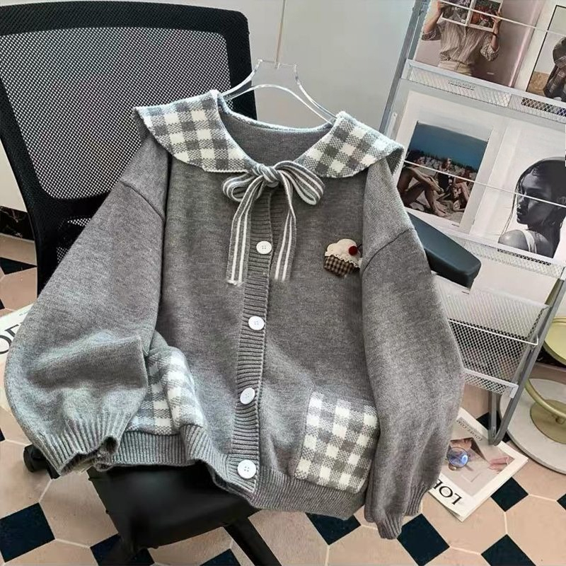 Pakaian Luar Rajutan Retro Man - Japanese Street Fashion Female ulasan dan harga