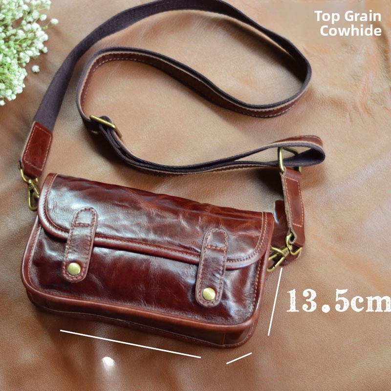 Tas Bahu Retro Kasual Kulit Ta - Street Fashion Com ulasan dan harga
